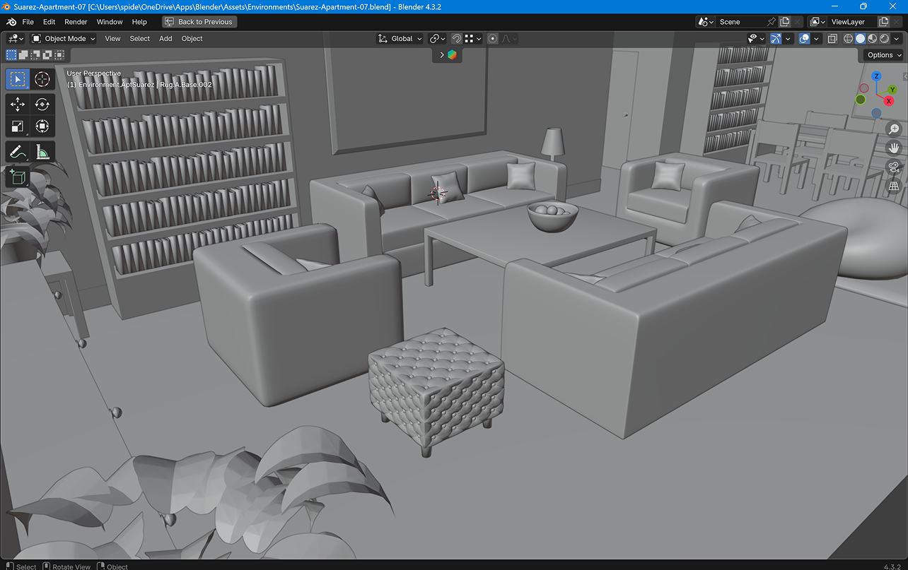 3D Environment modelling - Apartment