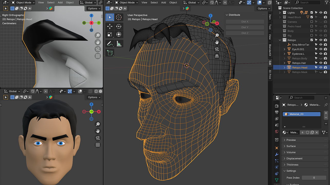 Pedro unmasked - Topology