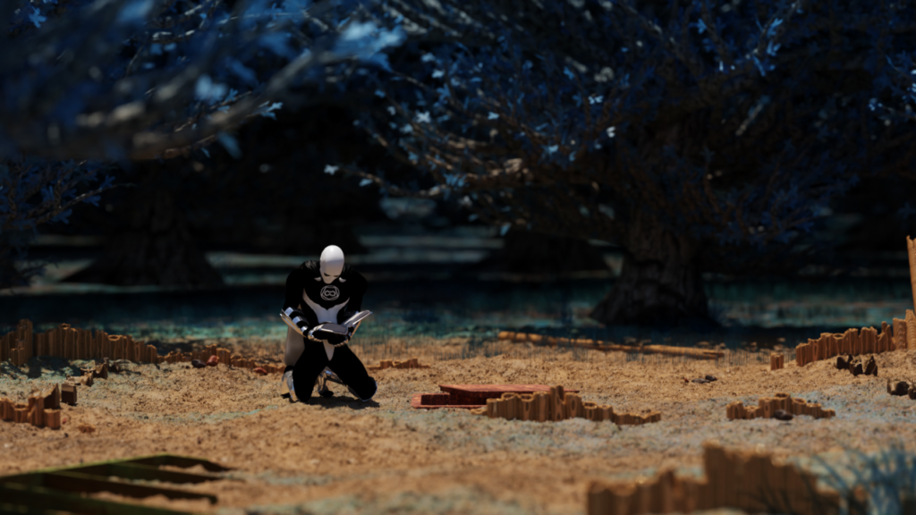 3D render of a scene from Rigon